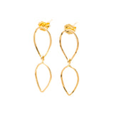 Leafy: 14K Gold Vermeil Earrings