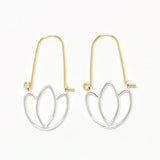 Tulips: Sterling Silver + 14/20 Gold-filled earrings