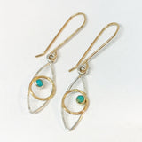 Amulets: Sterling Silver and 14/20 Gold-filled Earrings