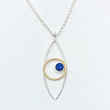 Amulet: Sterling Silver and 14/20 Gold-filled Necklace