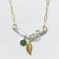 Forest Floor Necklace with Jade & Peridot