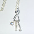 Fairy Charm Necklace with Rainbow Moonstone
