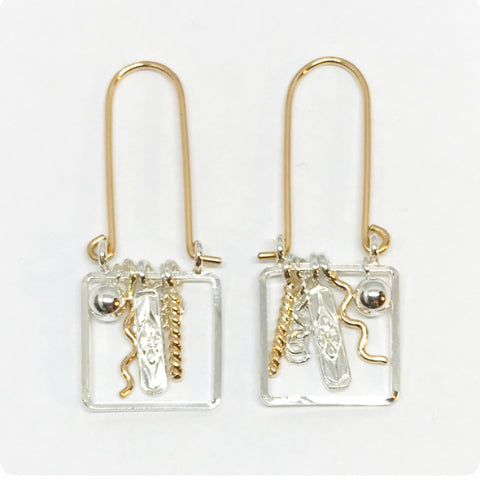 Treasure Boxes: Sterling Silver and 14/20 Gold-filled Earrings