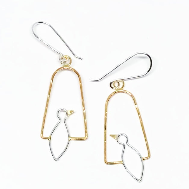 Morning Songs: Sterling Silver and 14/20 Gold-filled Earrings