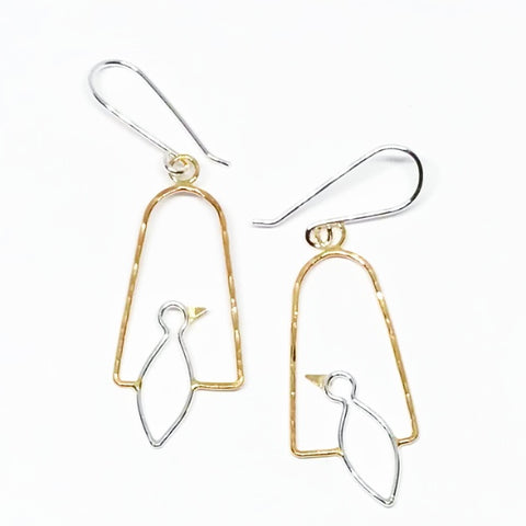 Morning Songs: Sterling Silver and 14/20 Gold-filled Earrings