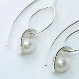 Reveal: Sterling Silver Earrings with Fresh Water Pearl
