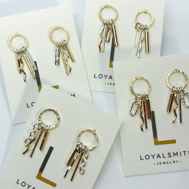 Tell Me A Story: Sterling Silver, 14/20 Gold-filled, post earrings