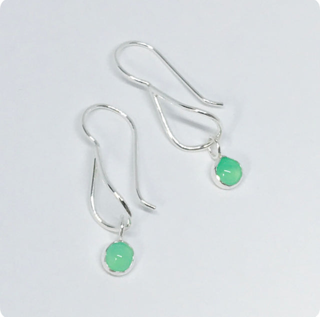 Water Colors: Sterling Silver Earrings with semi precious stones
