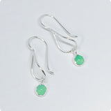 Water Colors: Sterling Silver Earrings with semi precious stones