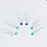 Water Colors: Sterling Silver Earrings with semi precious stones