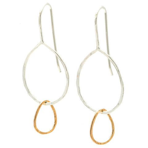 Drip Drops: Sterling Silver & 14/20 Gold-filled Earrings