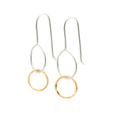 Mini Moon Drops: Sterling Silver & 14/20 Gold-filled Earrings