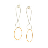 Exclamations: Small or Large, Sterling Silver & 14/20 Gold-filled Earrings