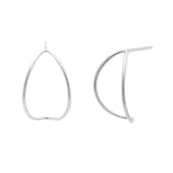 Wedges, Large: Sterling Silver Earrings