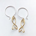 Goldfish: Vermeil earrings