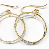 Business Circles: Large Size, 14/20 Gold-filled and Sterling Silver Earrings