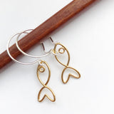 Goldfish: Vermeil earrings