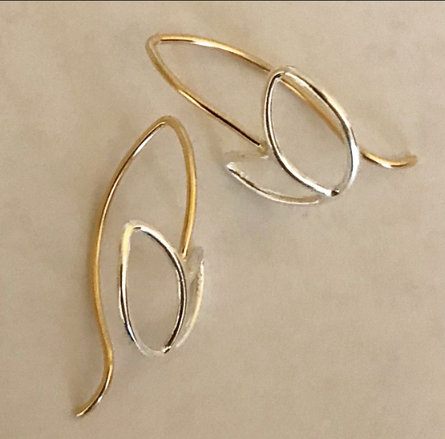 Buds: Sterling Silver and 14/20 Gold-filled Earrings