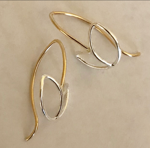 Buds: Sterling Silver and 14/20 Gold-filled Earrings