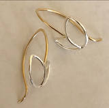 Buds: Sterling Silver and 14/20 Gold-filled Earrings