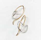 Buds: Sterling Silver and 14/20 Gold-filled Earrings