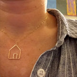 House: Sterling Silver and 14/20 Gold-filled Necklace