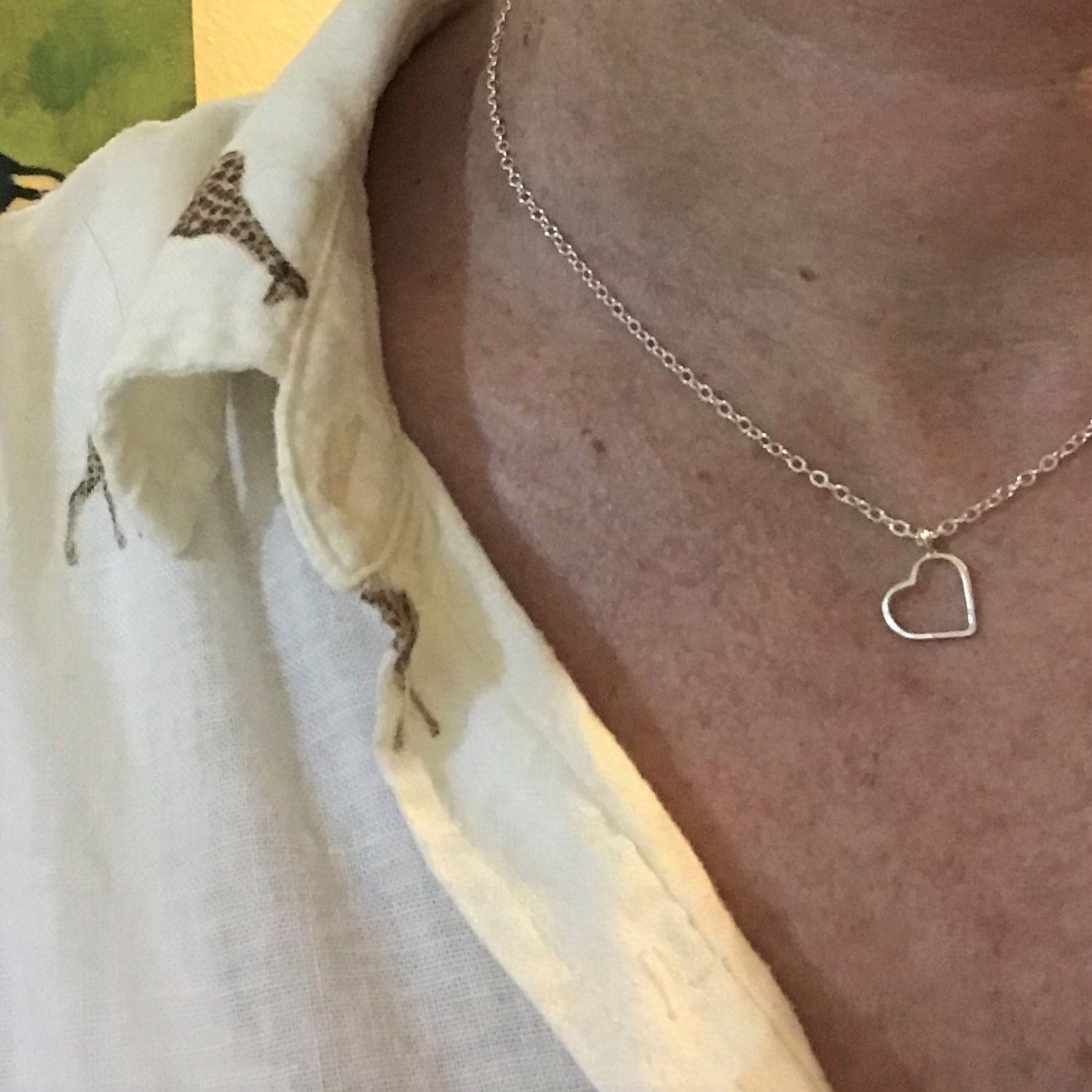 Love: Sterling Silver Heart Necklace