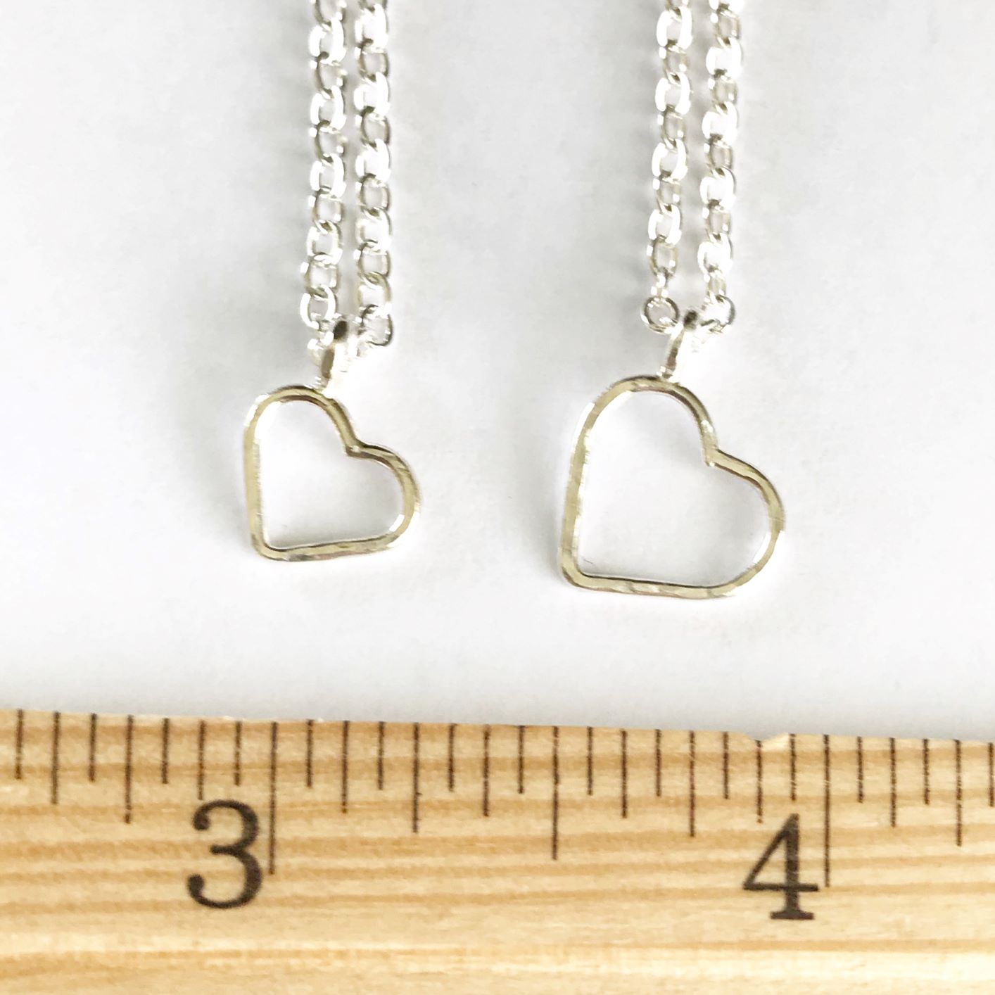 Love: Sterling Silver Heart Necklace