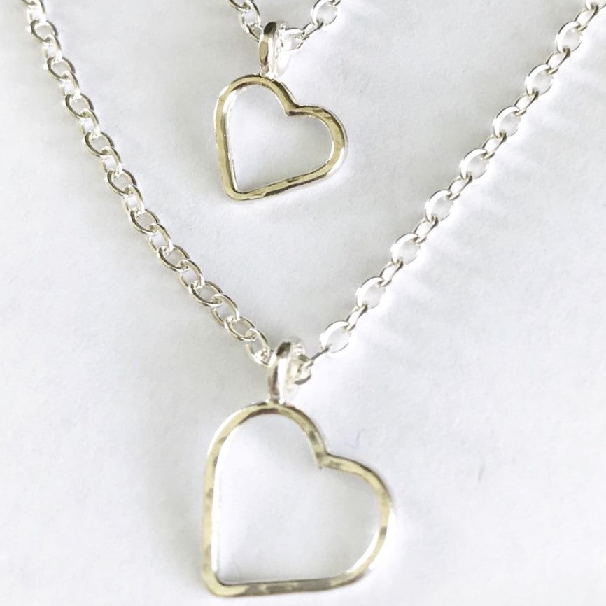Love: Sterling Silver Heart Necklace