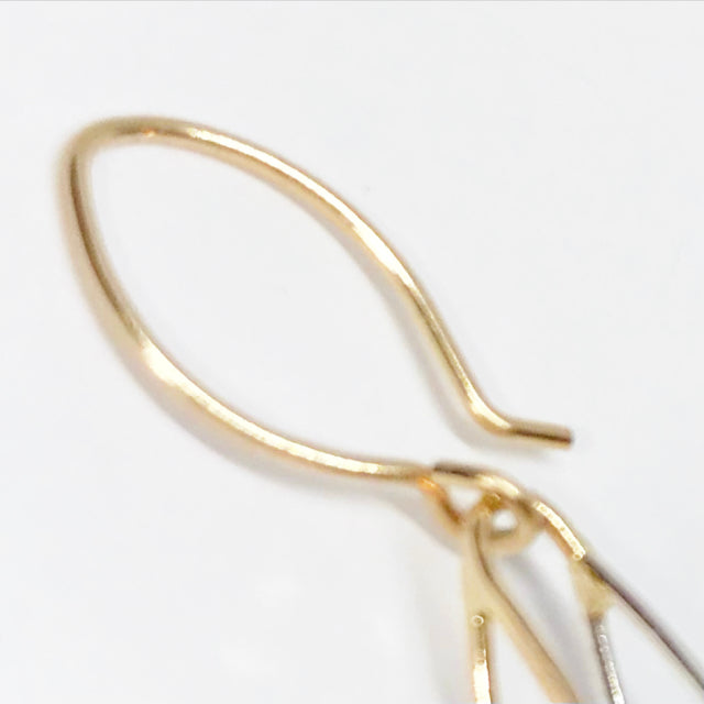 Suspense: Sterling Silver, 14/20 Gold-Filled Pearl Earrings