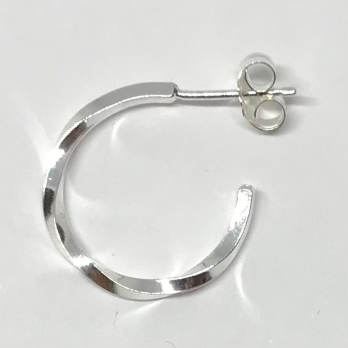 Do The Twist: Sterling Silver Hoop Earrings