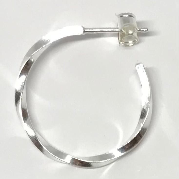 Do The Twist: Sterling Silver Hoop Earrings