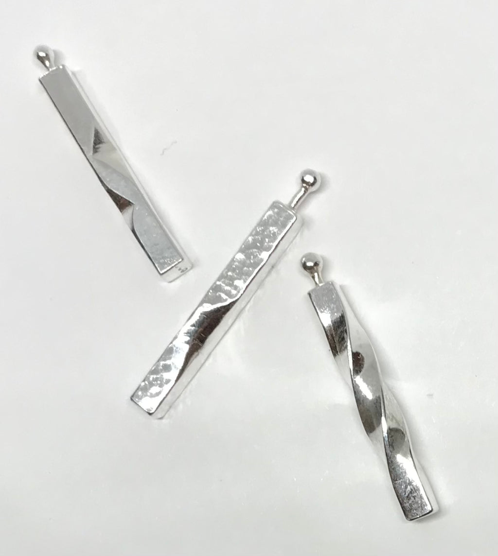 Carved Pillar: Sterling Silver Necklace
