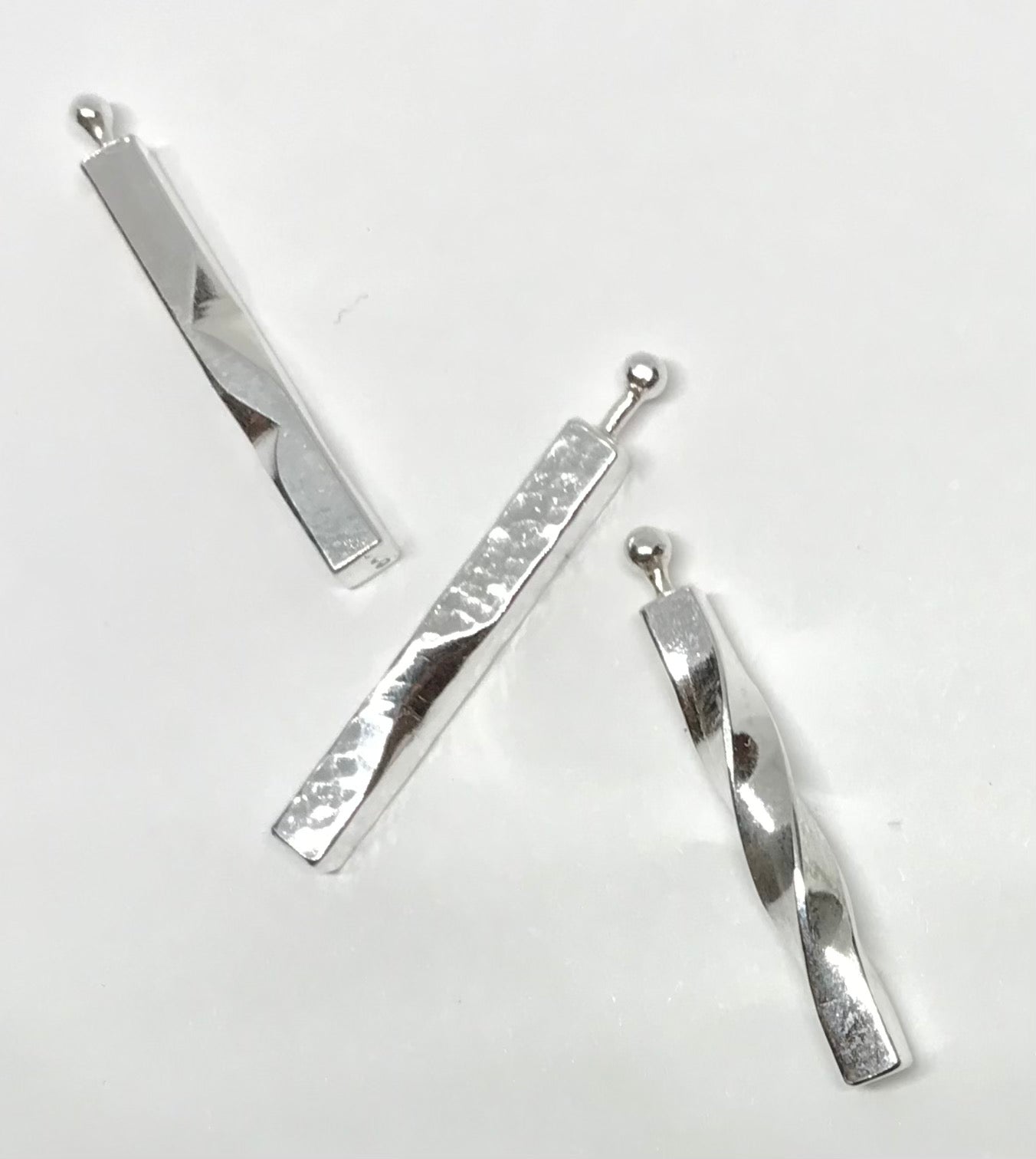 Carved Pillar: Sterling Silver Necklace