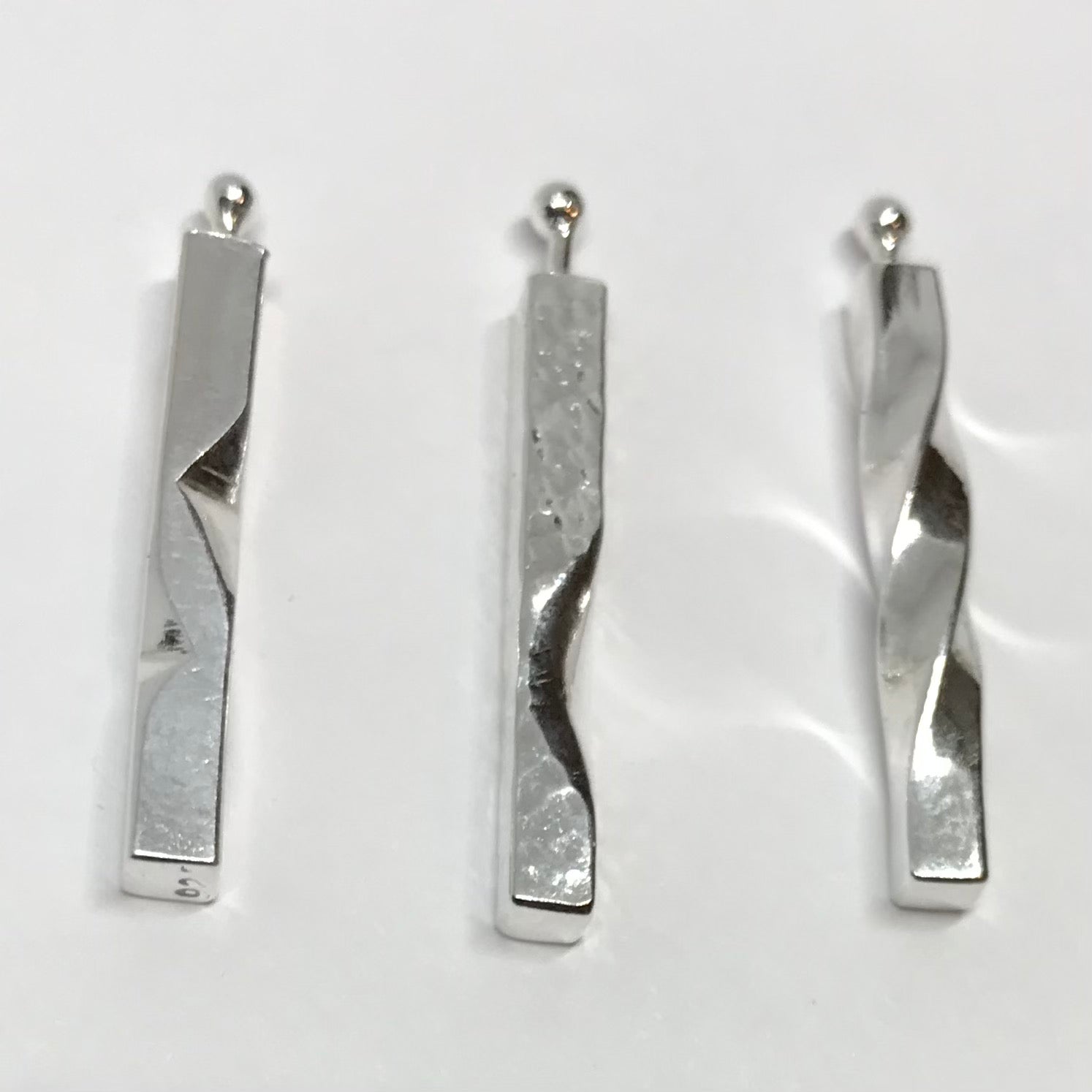 Carved Pillar: Sterling Silver Necklace