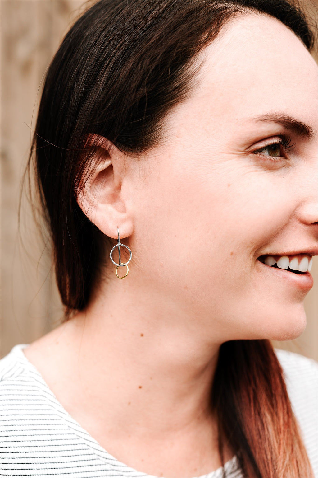 Mini Moon Drops: Sterling Silver & 14/20 Gold-filled Earrings