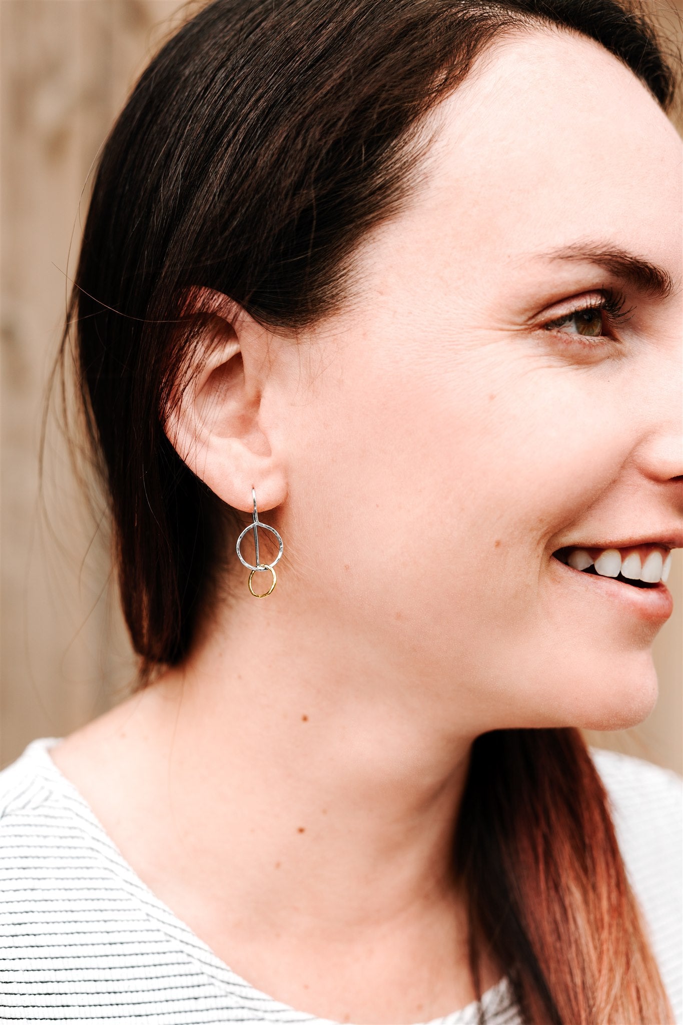 Mini Moon Drops: Sterling Silver & 14/20 Gold-filled Earrings