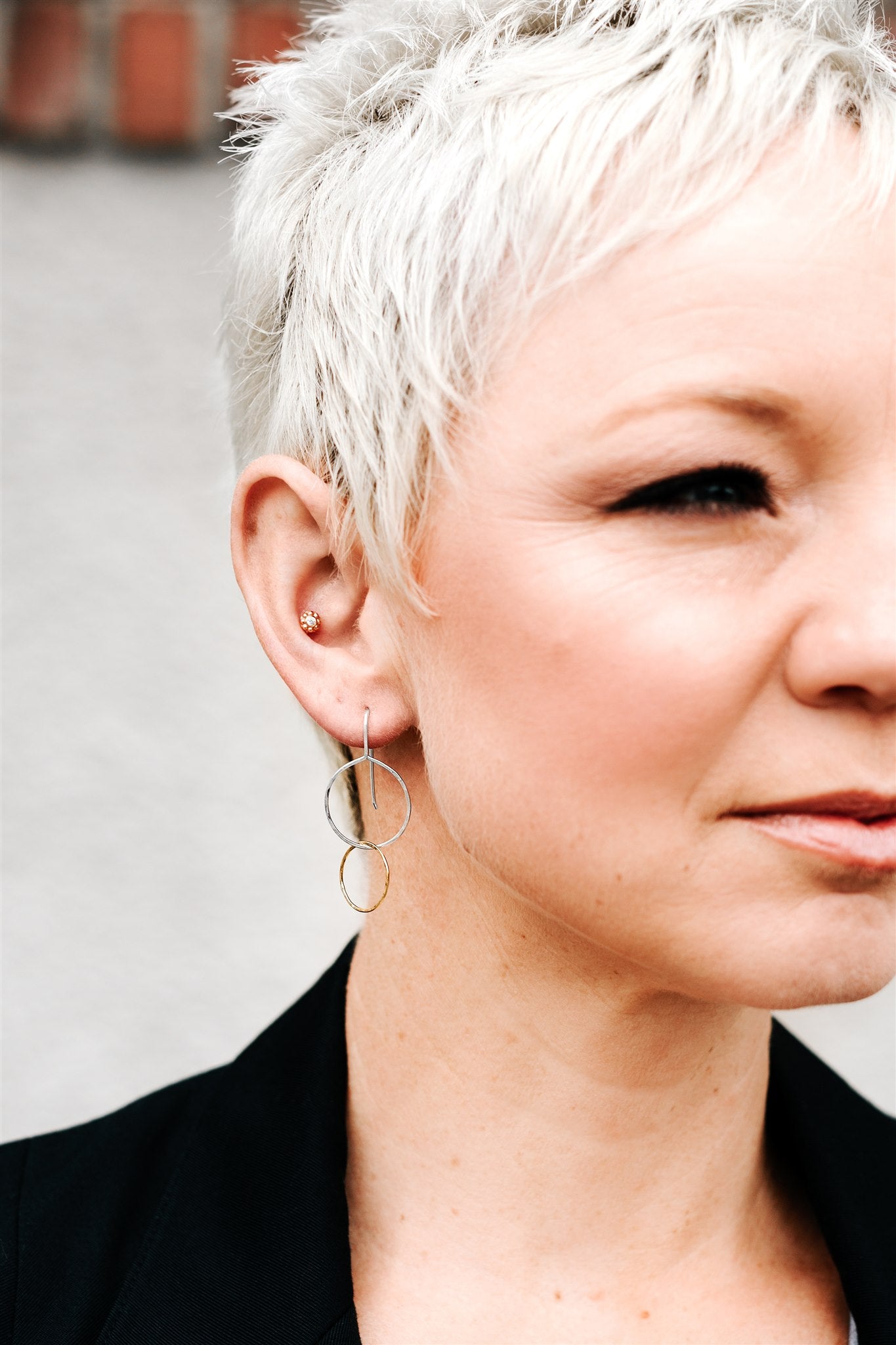 Moon Drops: Sterling Silver & 14/20 Gold-filled Earrings