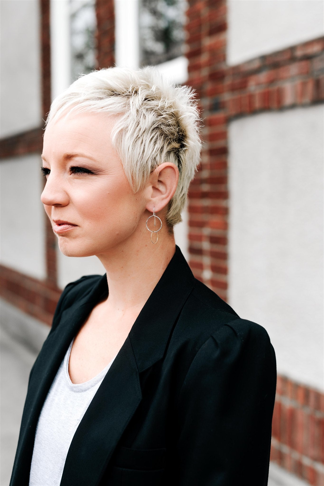 Moon Drops: Sterling Silver & 14/20 Gold-filled Earrings