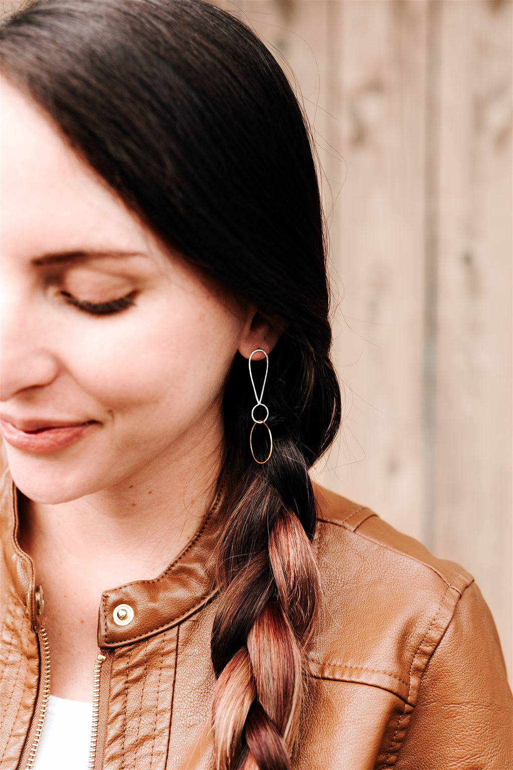 Exclamations: Small or Large, Sterling Silver & 14/20 Gold-filled Earrings