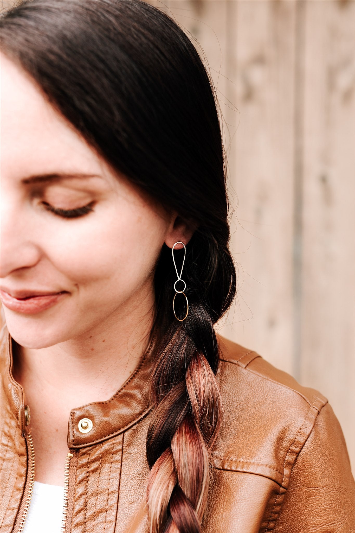 Exclamations: Small or Large, Sterling Silver & 14/20 Gold-filled Earrings