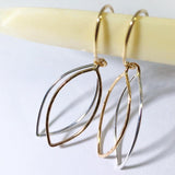 New Leaf: Sterling Silver and 14/20 Gold-filled Earrings