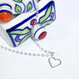 Love: Sterling Silver Heart Necklace
